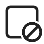 Tab Prohibited SVG Icon